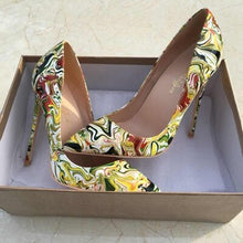Load image into Gallery viewer, Mixed Colors Heeled Shoes