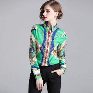 Colorrful Slim Blouse