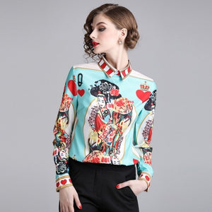 Colorrful Slim Blouse