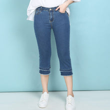 Load image into Gallery viewer, Plus Size  Women Jeans high