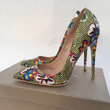 Load image into Gallery viewer, Mixed Colors Heeled Lady Shoes