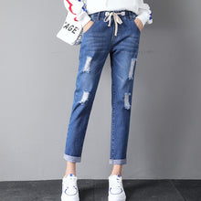 Load image into Gallery viewer, Drawstring Denim