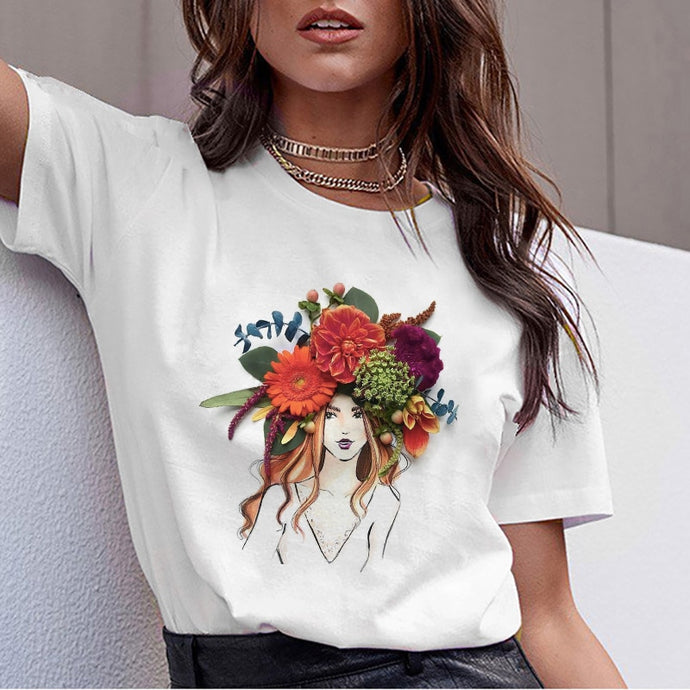 Flower Girl Graphic Tees Shirt